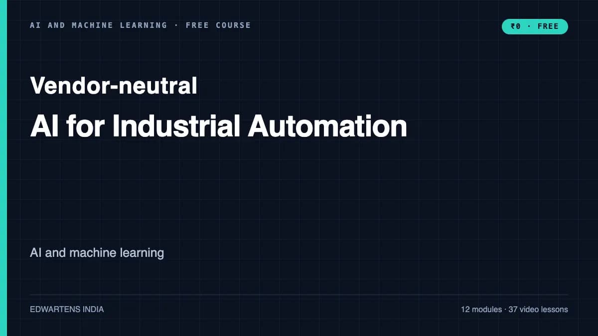 AI for Industrial Automation course cover