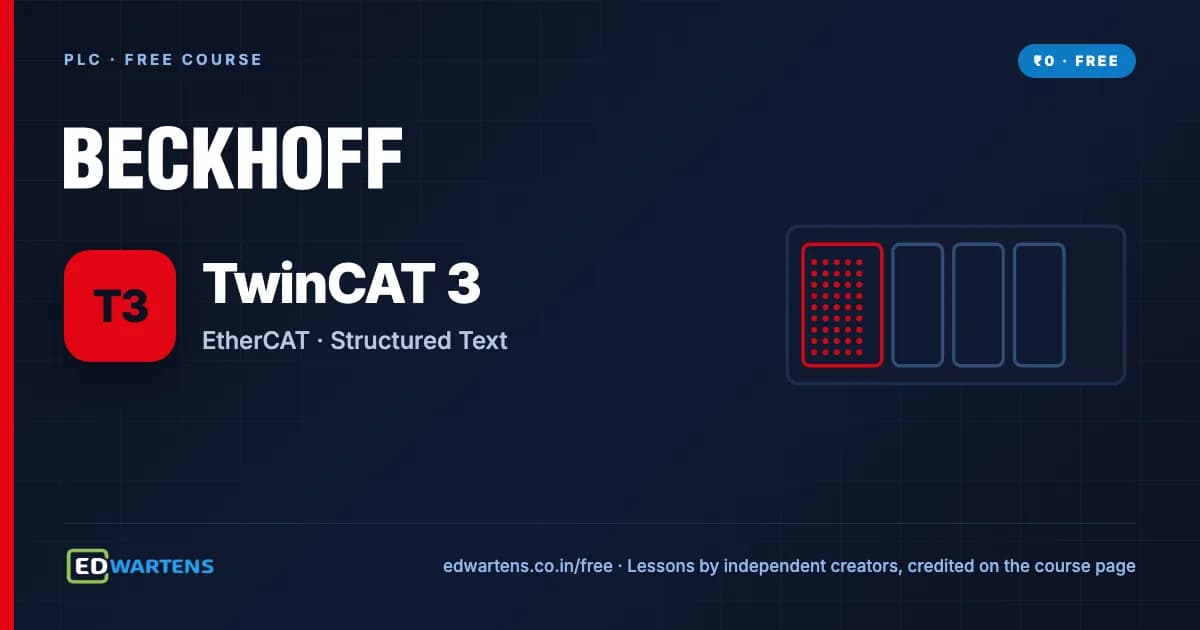 Beckhoff TwinCAT 3 PLC Programming course cover