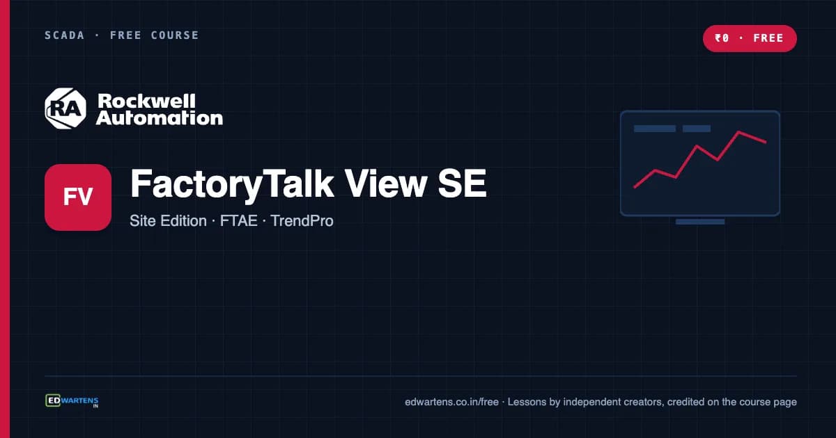 FactoryTalk View Site Edition SCADA course cover