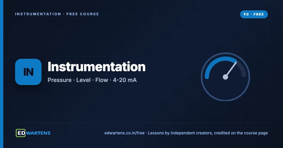 Industrial Instrumentation and Process Control course cover