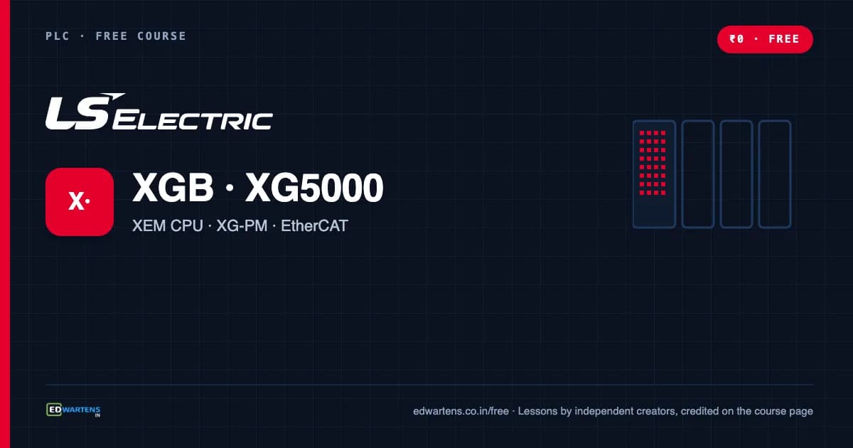 LS Electric XGB PLC with XG5000 course cover