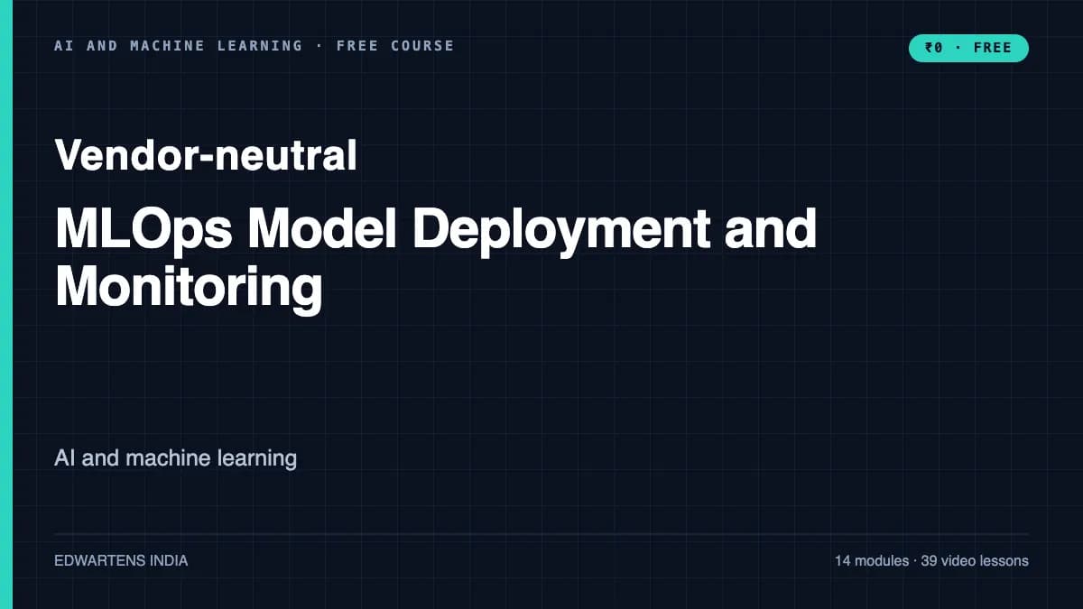 MLOps Model Deployment and Monitoring course cover