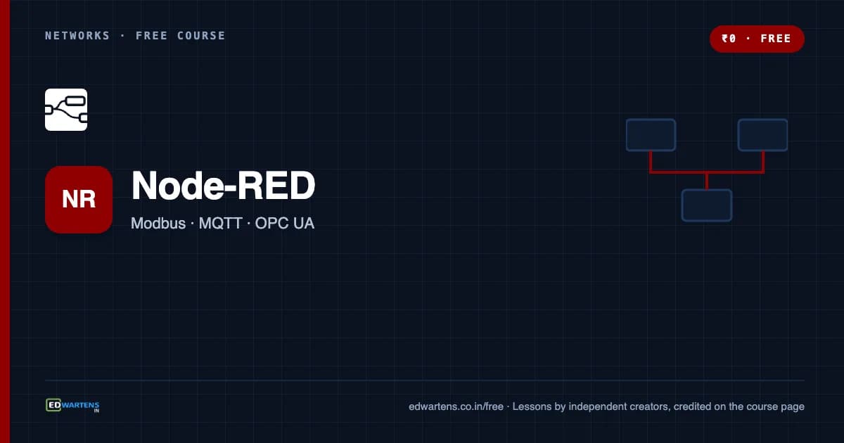 Node-RED for Industrial IoT course cover