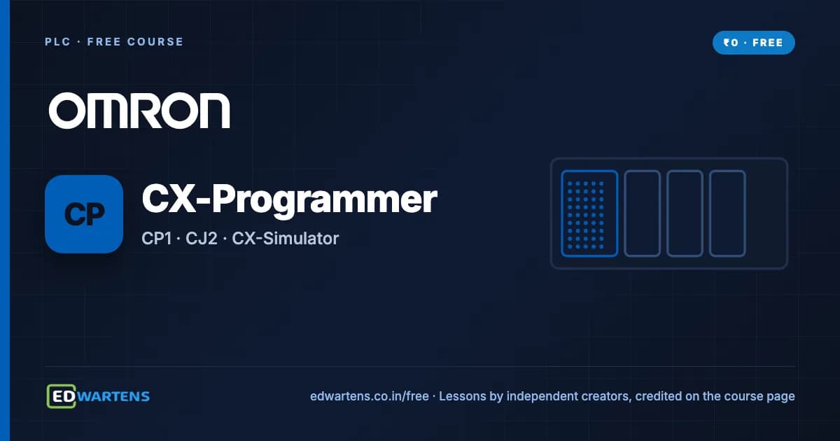 Omron PLC with CX-Programmer course cover