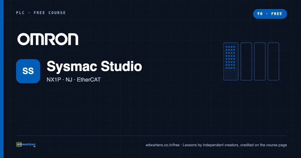 Omron Sysmac Studio: NX and NJ Machine Controllers course cover