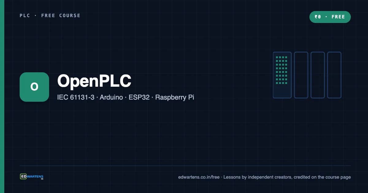 OpenPLC: IEC 61131-3 on Arduino, ESP32 and Raspberry Pi course cover