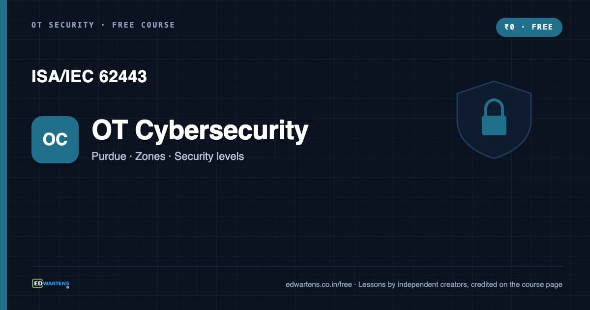 OT and ICS Cybersecurity with ISA/IEC 62443 course cover