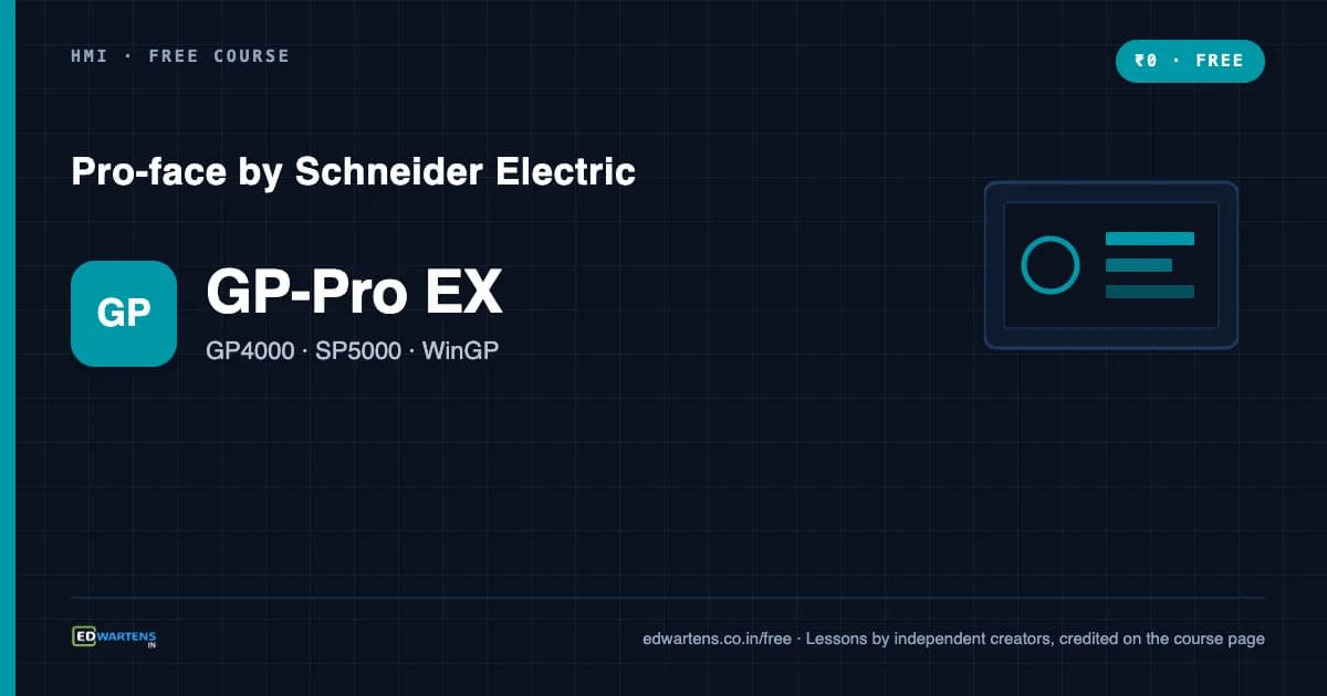Pro-face HMI with GP-Pro EX course cover