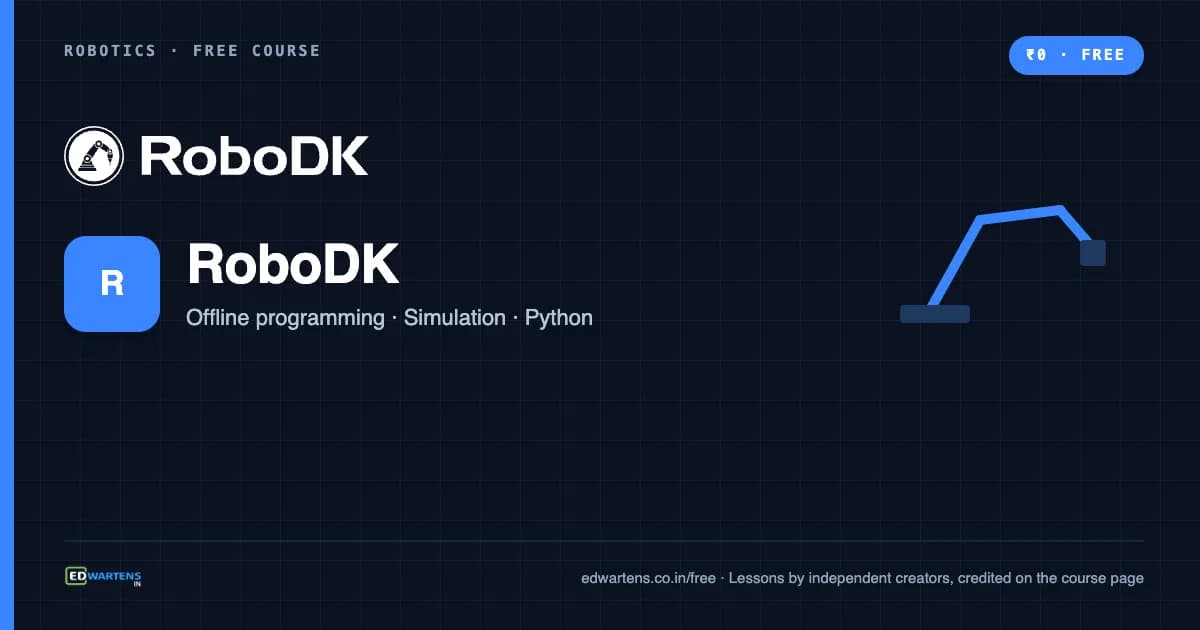 RoboDK Offline Programming and Simulation course cover