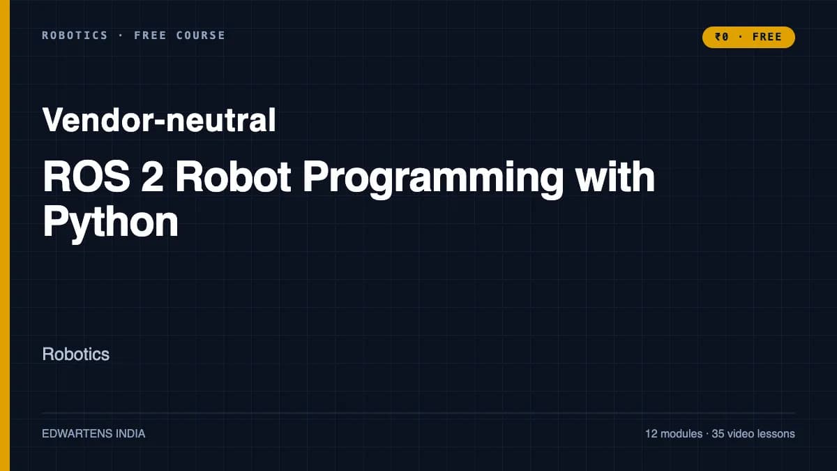 ROS 2 Robot Programming with Python course cover
