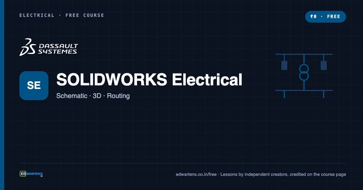 SOLIDWORKS Electrical Schematic and 3D course cover