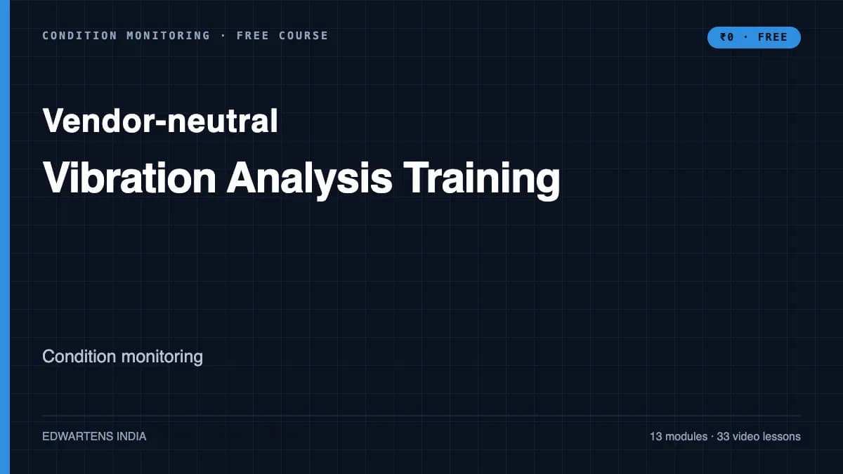 Vibration Analysis Training course cover