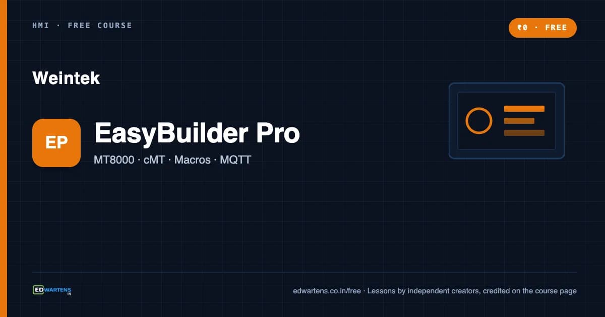 Weintek HMI with EasyBuilder Pro course cover