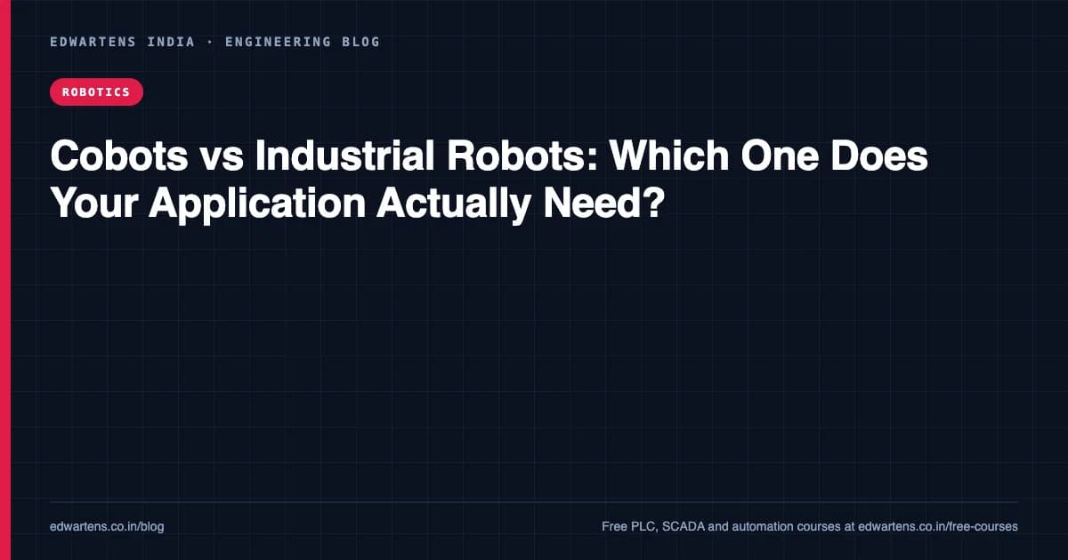 Cobots vs Industrial Robots: Which One Does Your Application Actually Need?