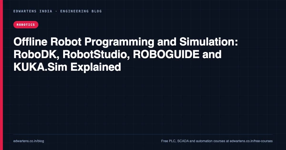 Offline Robot Programming and Simulation: RoboDK, RobotStudio, ROBOGUIDE and KUKA.Sim Explained
