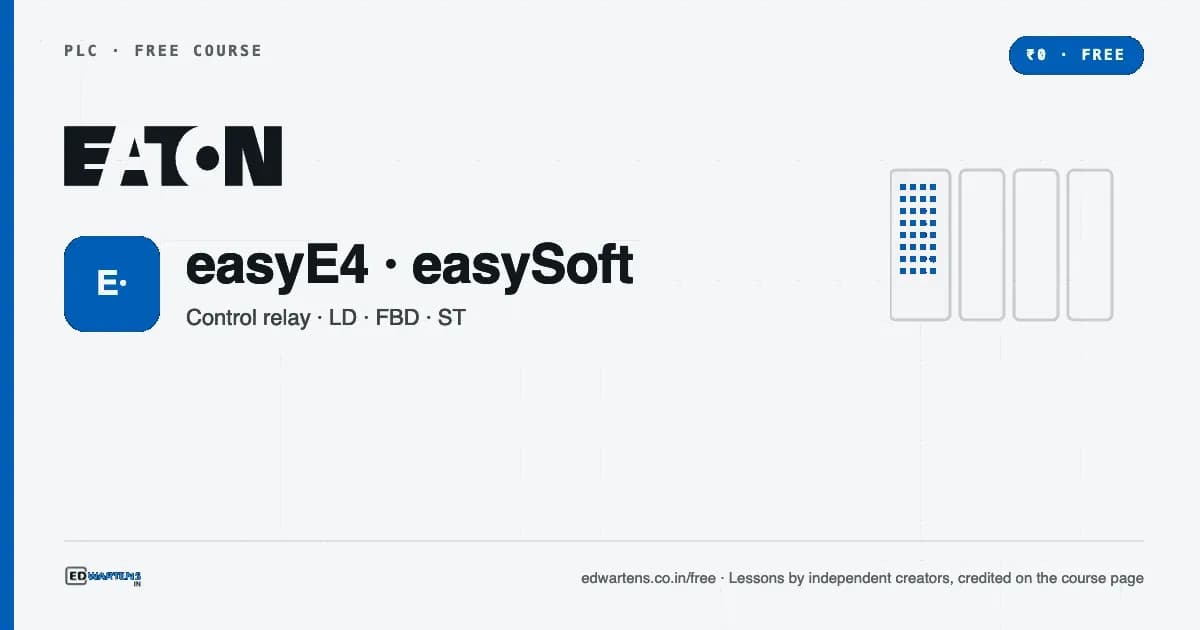 Eaton easyE4 Control Relay with easySoft free course cover