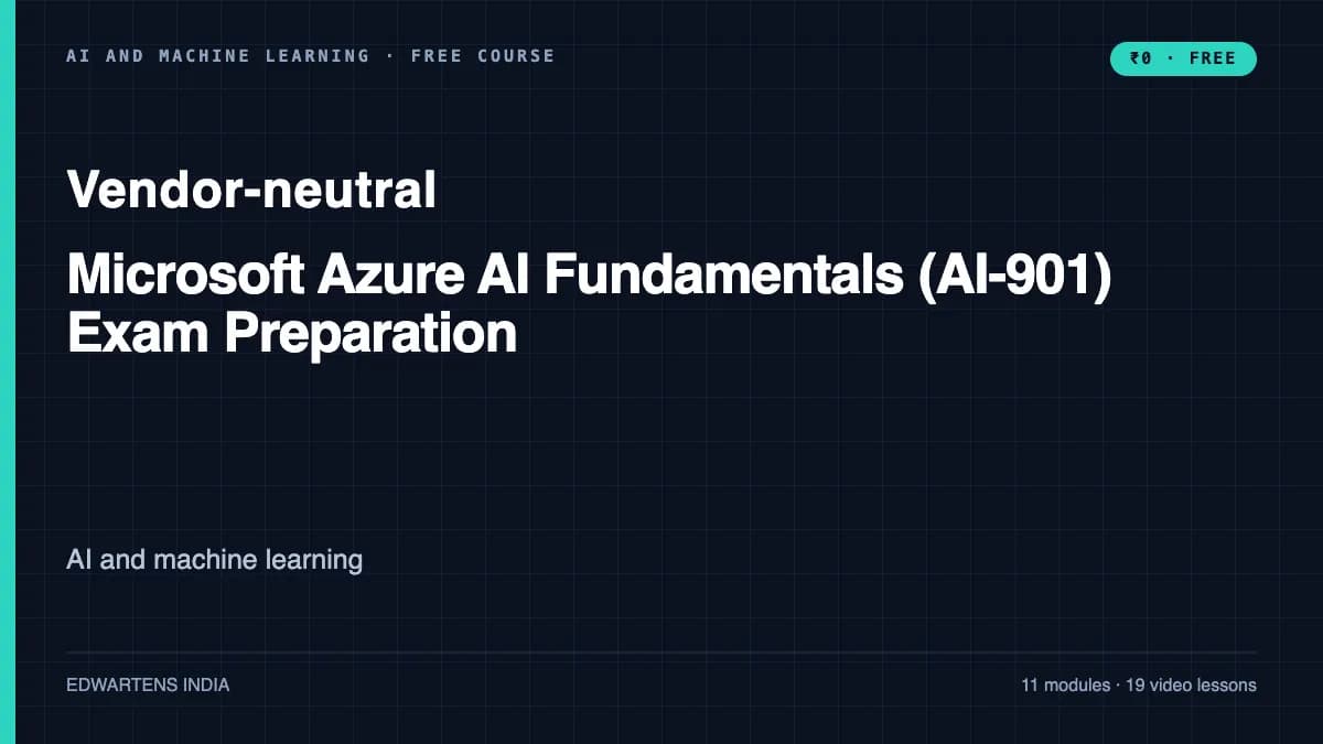 Microsoft Azure AI Fundamentals (AI-901) Exam Preparation course cover