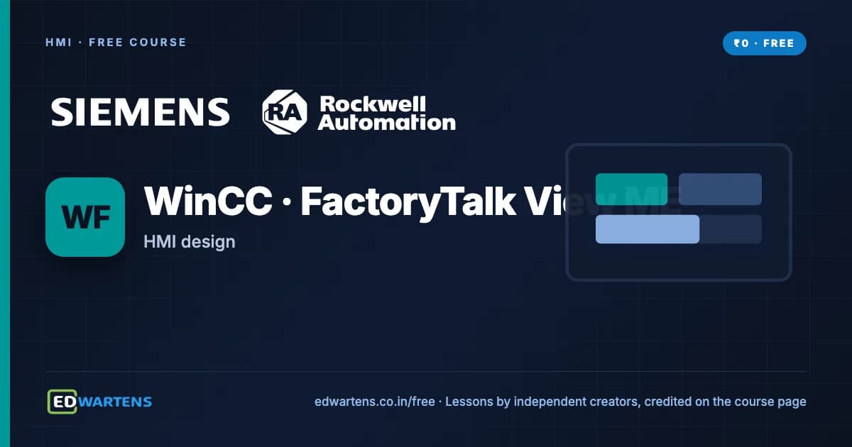 HMI Design and Programming: Siemens WinCC and FactoryTalk View ME course cover