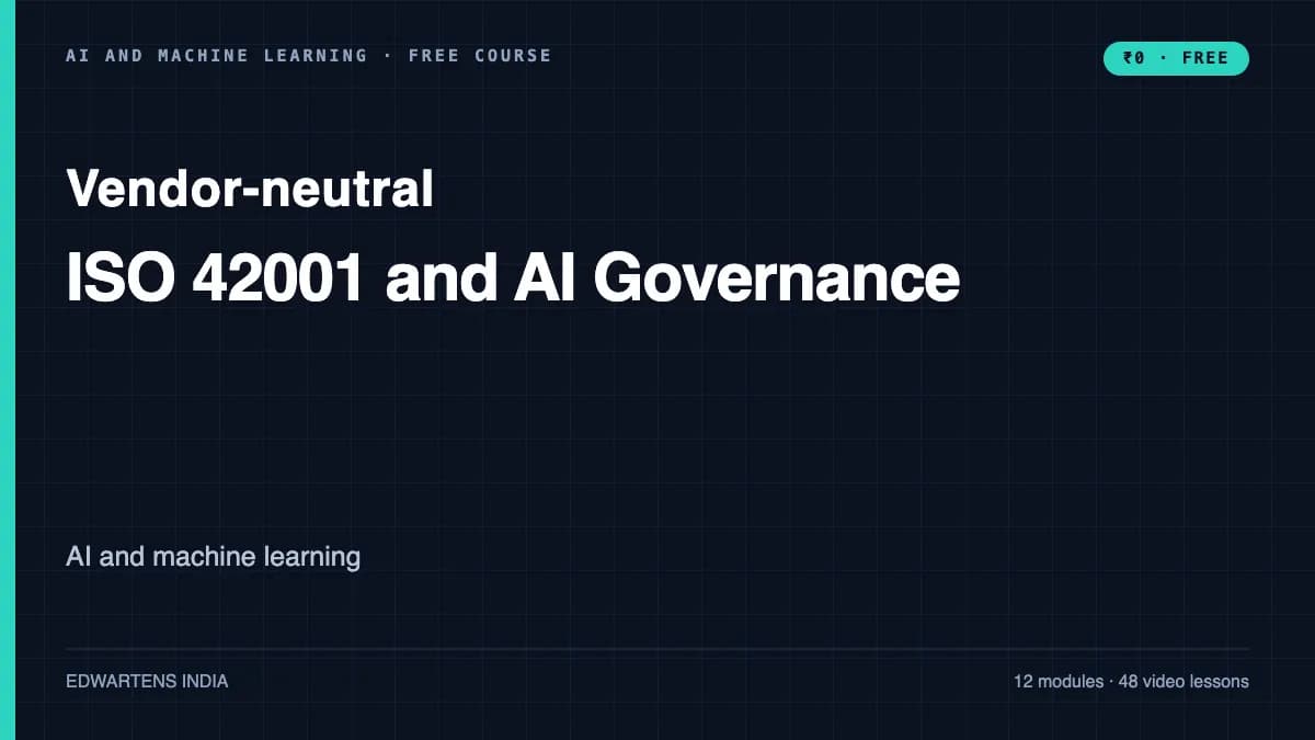 ISO 42001 and AI Governance course cover