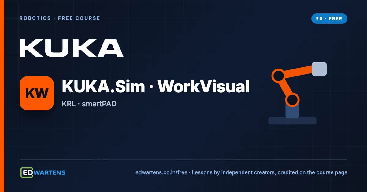 KUKA Robot Programming with KUKA.Sim, smartPAD and WorkVisual course cover