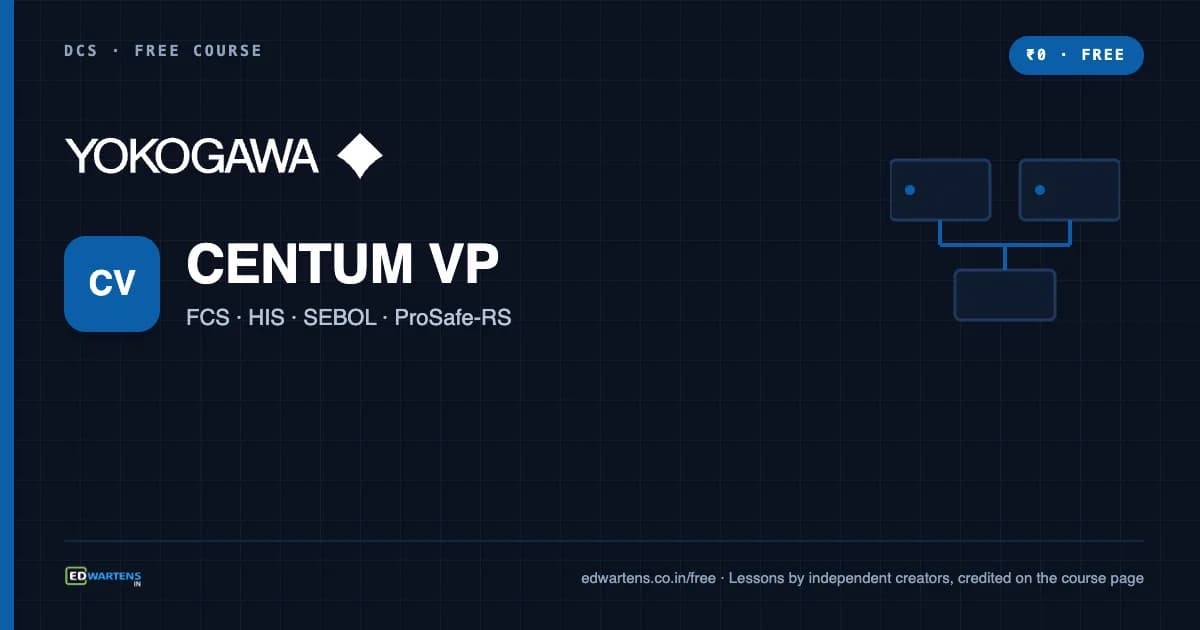 Yokogawa CENTUM VP DCS course cover
