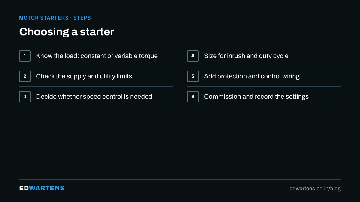 Choosing a starter