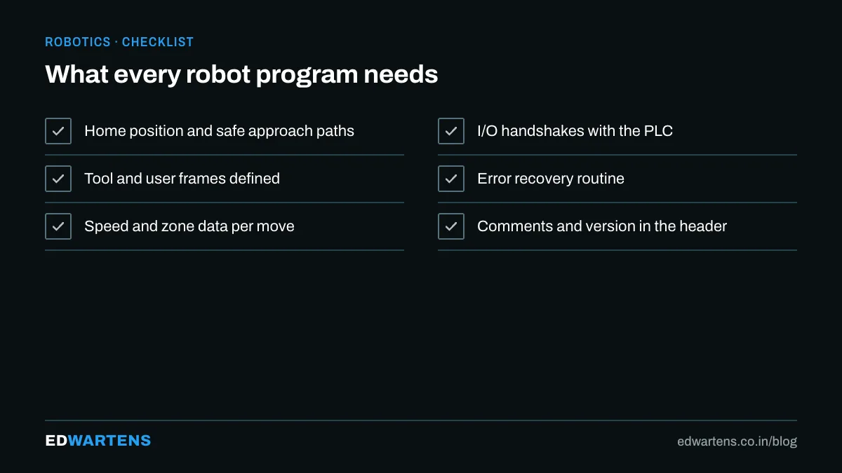 Concepts shared by every robot language