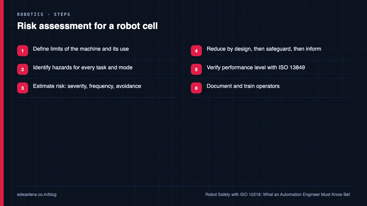 Robot cell safety, step by step