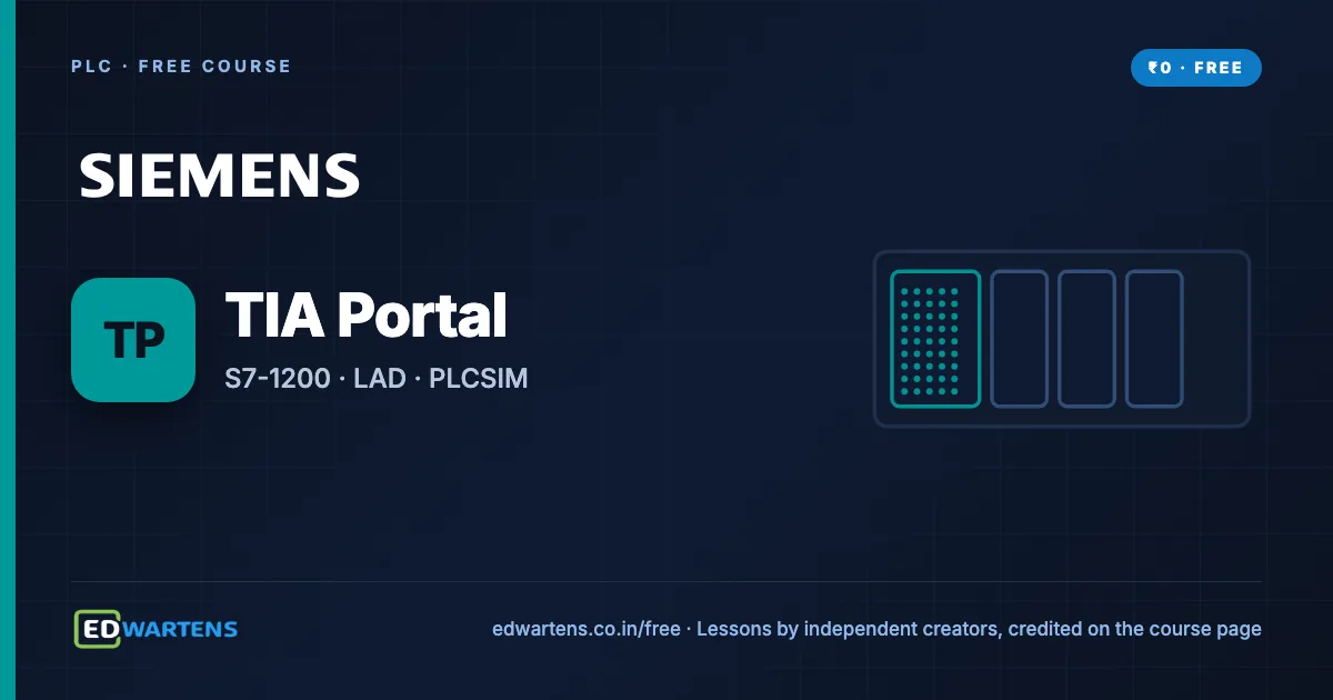 Siemens TIA Portal free course cover